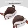 Custom Luxury Designer PU Leather Durable Mini Sports Bum Fanny Pack Waist Belt Bag With Adjustable Strap