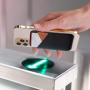 KBW417 Wholesale RFID Anti-theft Brush Leather Card Holder Magsafe Leather Wallet Magnetic Phone Card Case
