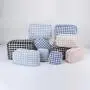Keymay RTS Fast Shippig Winter Popular Gift Cusotom Logo High Quality Pouch Bag Cosmetic Fabric Makeup Bag Plaid Cosmetic Bag