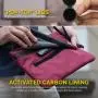 3 Digit Combination Lock 11x8 inches Weatherproof Pouch Lock Bag Travel Accessories Storage Case