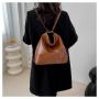 Popular design fashion retro stitching bag women's tote bag 2024 new high quality shoulder underarm bag backpack for women