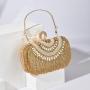 New Arrival Europe and America Dinner Bag Diamond Tassel Handmade Rhinestone Evening Clutch High quality Lady party handbags