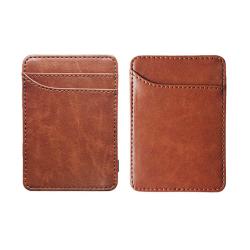 Custom oil wax leather magic card wallet magic trick wallet for men and women