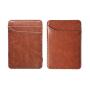Custom oil wax leather magic card wallet magic trick wallet for men and women