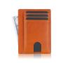Custom brand Slim Minimalist Front Pocket RFID Blocking Leather Wallets for Men and Women Credit Card Holder