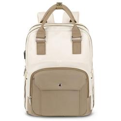 New Arrival Women's Backpack Multi-Functional Waterproof Oxford Softback Computer Bag with USB and Anti-Theft