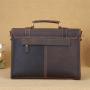 ZWY312 Wholesale Men Genuine Leather Briefcase Vintage Utility Crossbody Shoulder Bag Hot Selling Multi-compartment Laptop Bag
