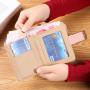 2024 Factory Direct Ladies Short Section Wallet Leaf Hollow Large Capacity Card Holder Wallet Two Fold Clutch Coin Purse