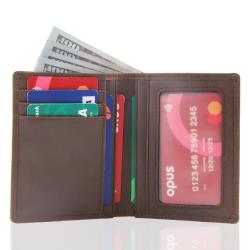Fashion leather wallet for man luxury rfid blocking wallet men leather smart bifold wallet