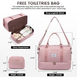 LOVEVOOK Wholesale spend the night duffel handbags carry on suitcase sets pink duffle gym bags women luggage travel bags