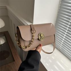 Best selling wholesale shoulder bag women new solid color fashionable crossbody bag ladies chain custom handbag small square bag