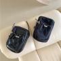 New style Simple womens cross bag Water Resistant Nylon cloth Zipper mini phone bag PU Drawstring Ruffles small crossbody bag