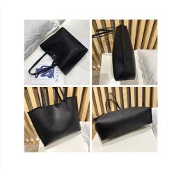 Gelory Customized Luxury Lychee Pattern Fringe Ladies Shopping Handbag PU Leather Shoulder Strap Tote Bags For Women