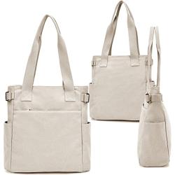 Hot New Products China Suppliers Leisure Canvas Tote Shoulder Bag Recycled Shopping Bag Portable Handbag With Zipper And Pockets