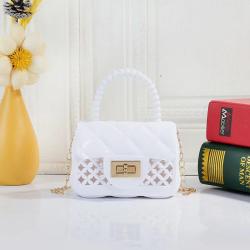Hollow out jelly bag 2024 ladies handbag pvc small shoulder bag female fashion mini handbags