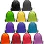 Gelory Polyester Drawstring Bags Solid Color Portable Sports Bag Outdoor Backpack Gym Drawstring Shoes Bag Clothes Backpacks