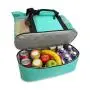 OEM Wholesale Waterproof Mesh Tote Fashion Simplicity Casual Insulated Cooler Food Bag for Beach Camping Picnic