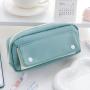 Durable Large Capacity Zip Pen Pencil Pouch School Office Supplies Organizer Pencil Bag