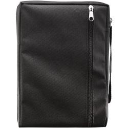 Black Canvas Bible Cover for Men and Women Large Zippered Case for Bible or Book