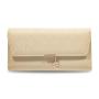 KBW332 2023 Wholesale New Purse Women Long PU Soft Surface Rhombus Leaf Pendant Clutch Ladies Leather Wallet