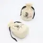 High Quality Round Bottom Cotton Linen Drawstring Candle Bag Candle Pouch Natural Cotton Muslin Gift Cosmetic Dust Bag