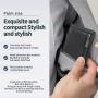 Customized aluminum card holder wallet automatic smart metal wallet leather pop up wallet