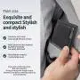 Customized aluminum card holder wallet automatic smart metal wallet leather pop up wallet