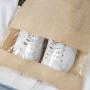 Gelory New Style Cotton And Linen Beam Shoe Bag Large Capacity Travel Waterproof Storage Shoe Bag Transparent Dustproof Shoe Bag