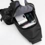 ZR565 Man Chest Bag PU USB New Waterproof Cup Cover Shoulder Bag Sports Travel Crossbody Solid Color Business High Quality Bag