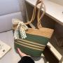 Fashion Hand-Woven Beach Large Capacity Shoulder Retro Women'S Tote Travel All-Matching Women'S Bag