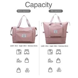 Customized Logo Sports Gym Travel Bag Waterproof Portable Folding Expansion Women Travel Duffel Bag
