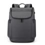Factory Direct Sales New Style Black Men's Laptop Backpack One Piece PU Leather Custom Logo Outdoor Travel Backpack