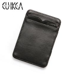 HF004 CUIKCA Unisex Magic Wallet PU Leather Wallet ID Credit Card Cases Gift Business Customized Logo Magic Wallet