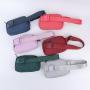 38 Colors Fashion Everywhere Designer Waterproof Sports Running Waist Pouch Women Crossbody Fanny Pack Nylon Belt Bag