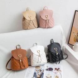 Mini Backpack 2024 Wholesale Pu Leather Women's Bags Girls' Small Schoolbags Leisure Small Ladies Backpack Bags
