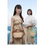 2022 Fashion PU Natural Straw Seagrass Women Bucket Bags Handbags Wide Cotton Braid Shoulder  Summer Handmade Straw Bucket Bag