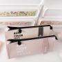 BD025 Hot Selling Junior High School Student Stationery Box Korean PU Simple Storage Bag Universal Large Capacity Pencil Case