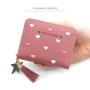 OEC002  Fashion 2023 New Women Short Wallet High Quality Tassel Zipper Leather Pocket Manufacturer Short Wallet Women