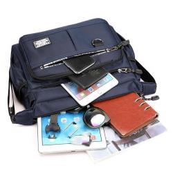 ZX019 Crossbody Bag Water Resistant Multi Pocket's Shoulder Bag Oxford Business Casual Crossbody Messenger Bags For Men