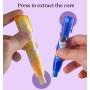 Eraser Push to Use Eraser Creative Cartoon Special Learning Supplies for Primary School Students Cute Pattern School Gift Reward
