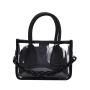 High Quality Transparent Ladies Shoulder Tote Bag PVC Crossbody Clear Women Hand Bag