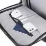 Waterproof 1680 Nylon Leather Backshoulder Computer Bag Expandable Reflective Strip Laptop Backpack with Custom LOGO