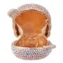 2024 Custom Bear Crystal Evening Shoulder Bag For Women Luxury Cosmetic Clutch Rhinestone Evening Bags