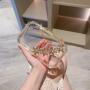 Fashionable transparent acrylic box small square bag flower banquet handbag