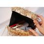HR562 Women Heart Shaped Beauty Chain Beaded Dinner Bag Luxury Retro Sequin Clutch Bag Fashion Shiny Shoulder Crossbody Bag