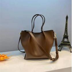 Fashion Casual Shoulder Genuine Leather Crossbody Bag Houndstooth Cosmetic Bag Vintage Women Bucket Hand Bags