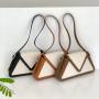 Custom Color Ladies Fashion Splicing Pu Leather Handbag Simple Korean Canvas Leather Shoulder Bag