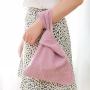 Cotton Japanese Pattern Wrist Bag Sleeve Knot Pouch Portable Purse Canvas Tote Gift For Girl Boy Wife Women