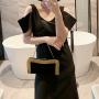 2023 Girly Handbags Envelope Faux Suede Evening Bag