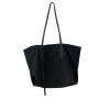 Large Capacity Women's Casual Tote Bag Simple Nylon Canvas Shopping Bag with Custom Logo Cartoon Pattern for Everyday Use